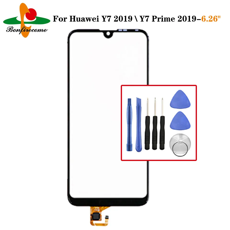 For Huawei Y7 2019 \Y7 Prime 2019 DUB-LX1 DUB-LX3 Touch Screen Touch Panel Sensor Digitizer Front Glass Touchscreen NO LCD