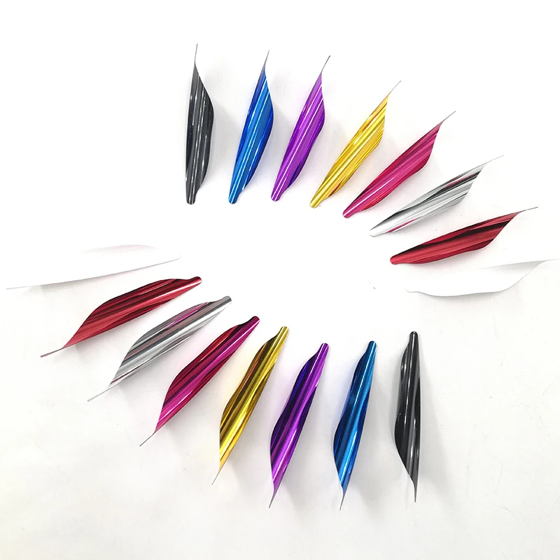 NEW Archery 1.8 inch Arrow Spin Vanes Spiral Feather for Carbon/Fibergalss Shaft Bow Hunting Arrows Accessories