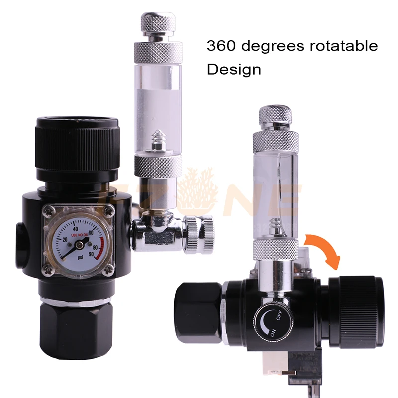 Новый мини-регулятор DC12V CO2, дисплей для аквариума с пузырьковым счетчиком, обратный клапан для аквариумных водных растений, аквариума