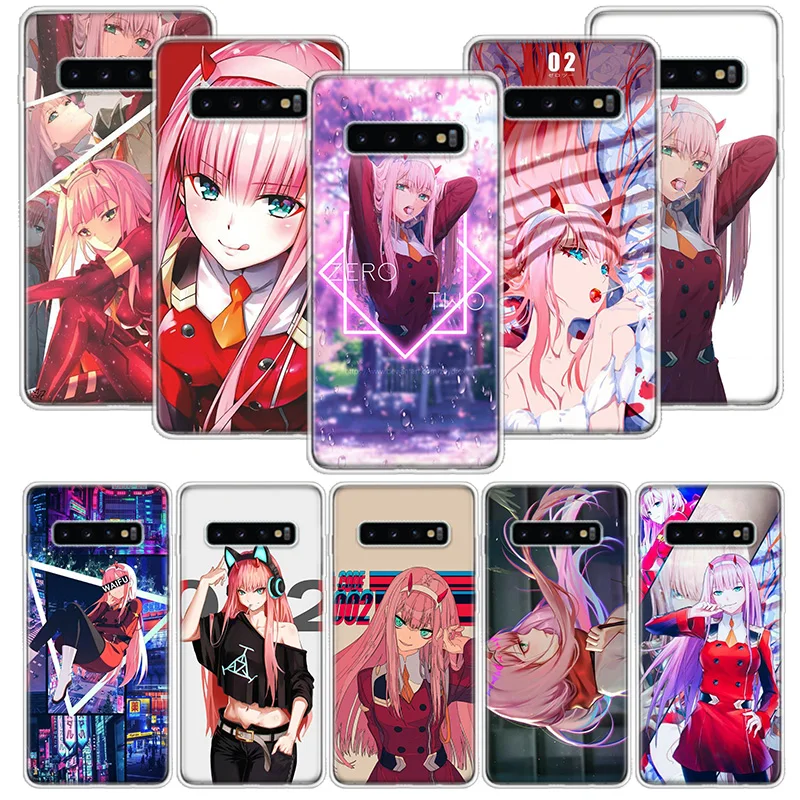 Darling In The Franxx ZERO TWO 002 Anime Phone Case for Samsung Galaxy A50 A51 A70 A71 A41 A31 A21S A11 A40 A30 A20E A10 A6 Plus