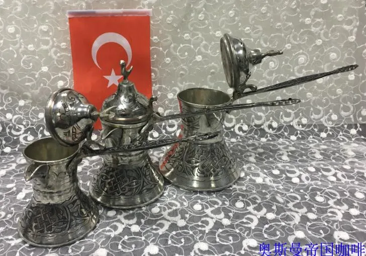 Arabic Coffee Pot Hand Carved Pattern Turkish Coffee Pot Copper Coffee Pot french press coffee maker turkish coffee maker