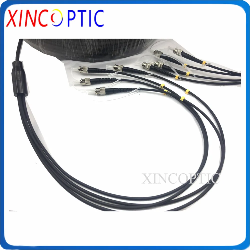 

10M,4Core MM 50/125,LSZH/TPU Jacket,LC/UPC-LC/ST/SC/FC 4.0mm 4F Armoured Multimode Fiber Optical Patch Cord Armored Cable Jumper