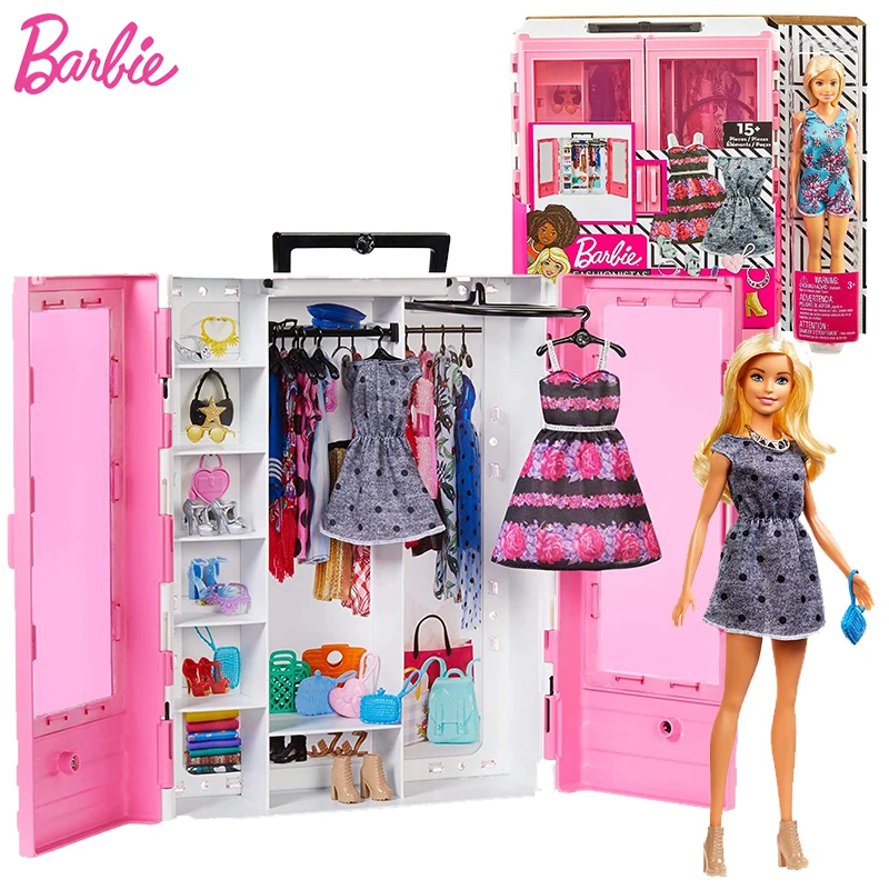 

Barbie Luxury Set Dream Clothes Wardrobe Barbie Doll Toys for Children Princess Design Girls Dolls Accessories Fashion Dress Up