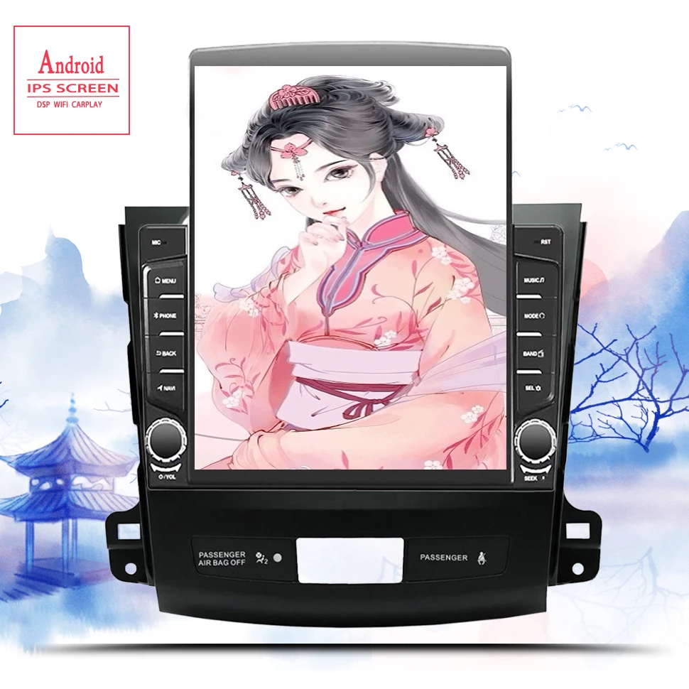 Car Radio Audio Stereo for Mitsubishi Outlander 2005 - 2011 With Gps Navigation Entertainment system