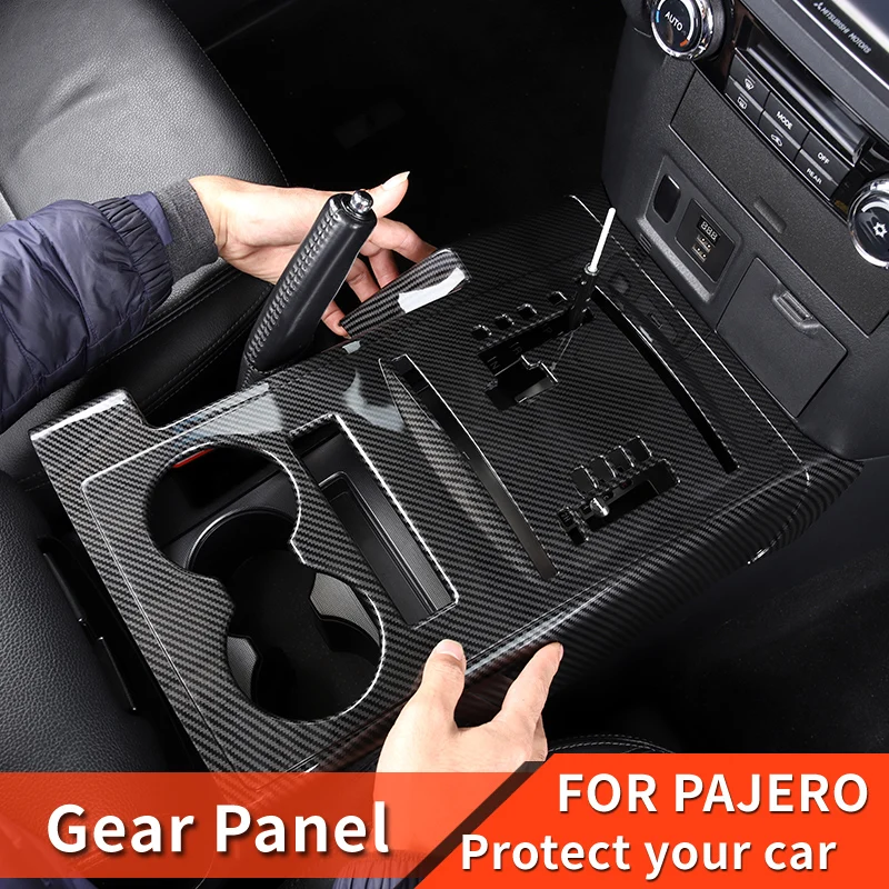 For Mitsubishi Pajero accessories Gear Panel Adornment Protective Pajero io Full Pinin Montero v87v93v95v97v98 Decoration