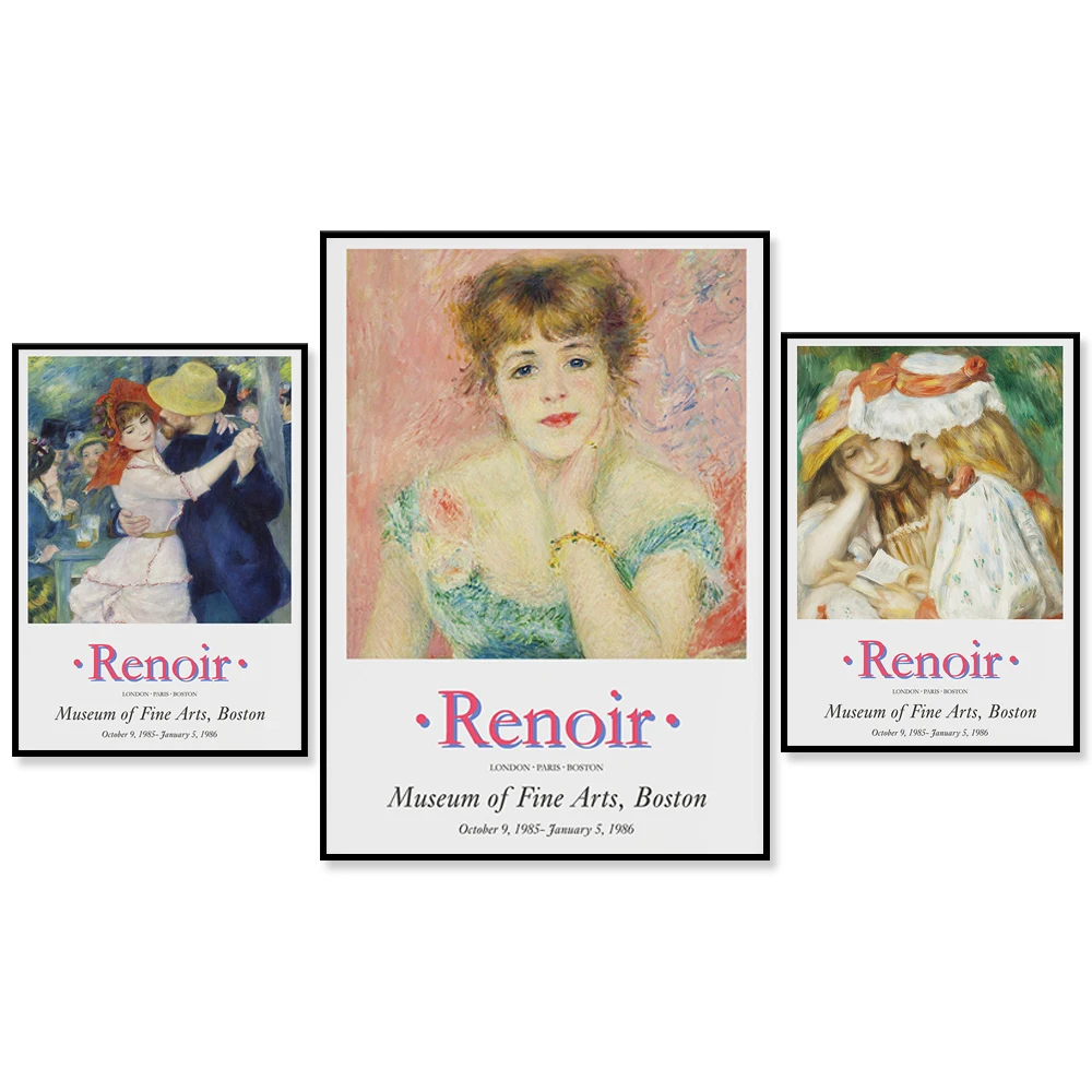 Renoir Art Exhibition Digital Download Poster Vintage Print