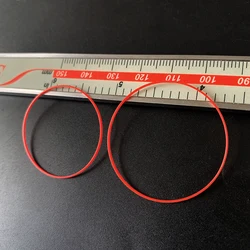 Red Gasket 0.5mm Thick 25-34.5mm 0.85mm High O Ring Fits Watch Case Back Cover Watches Repair Spare Parts ,1pcs