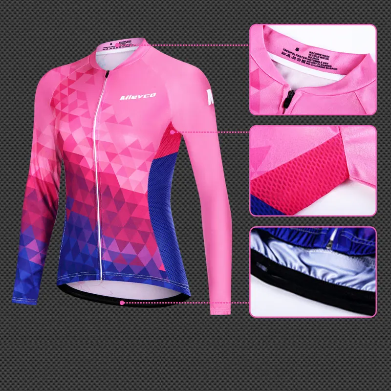 2020 Women  long sleeves Cycling Jersey Mtb Bicycle Clothing  Ciclismo Jersey road riding shirt road bike cycling Jacket custom