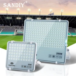 2025 Nieuwe Ultradunne 30 W 50 W 100 W 200 W Led-schijnwerper Koel/Warm Wit Schijnwerpers IP66 Buitenverlichting Voor Straat Vierkant