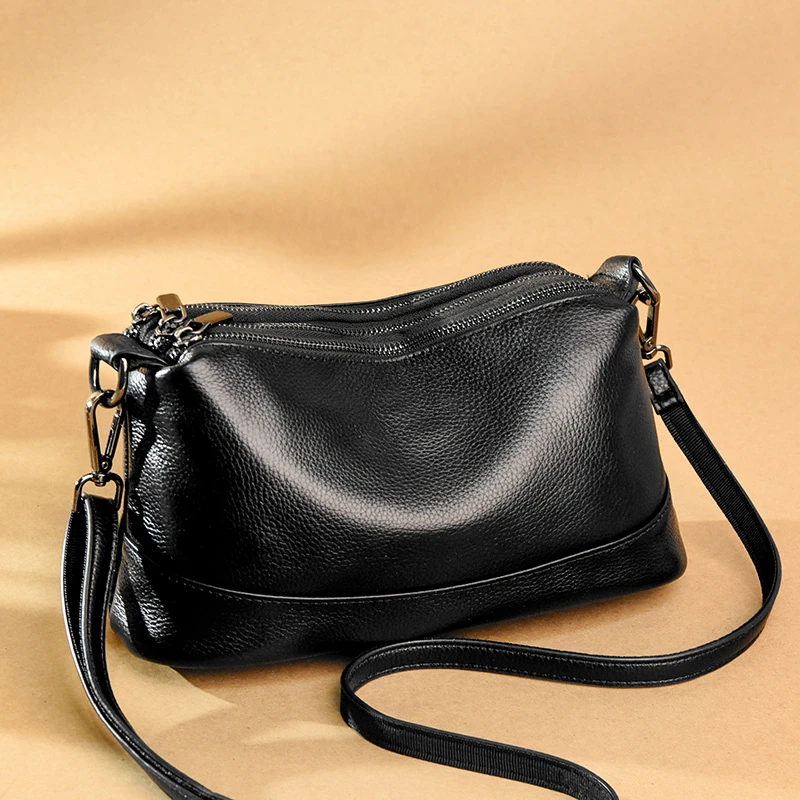 Designer Natural Leathe Women Shoulder Bags High Quality Soft Cowhide Fashion Handbags Women\'s bag Luxury Female Messenger Totes