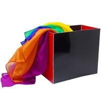 Silk Fountain Box Change out Silk From Empty Box Magic Props Stage Scarves Accessories Gimmick Magic Props Tricks Toys