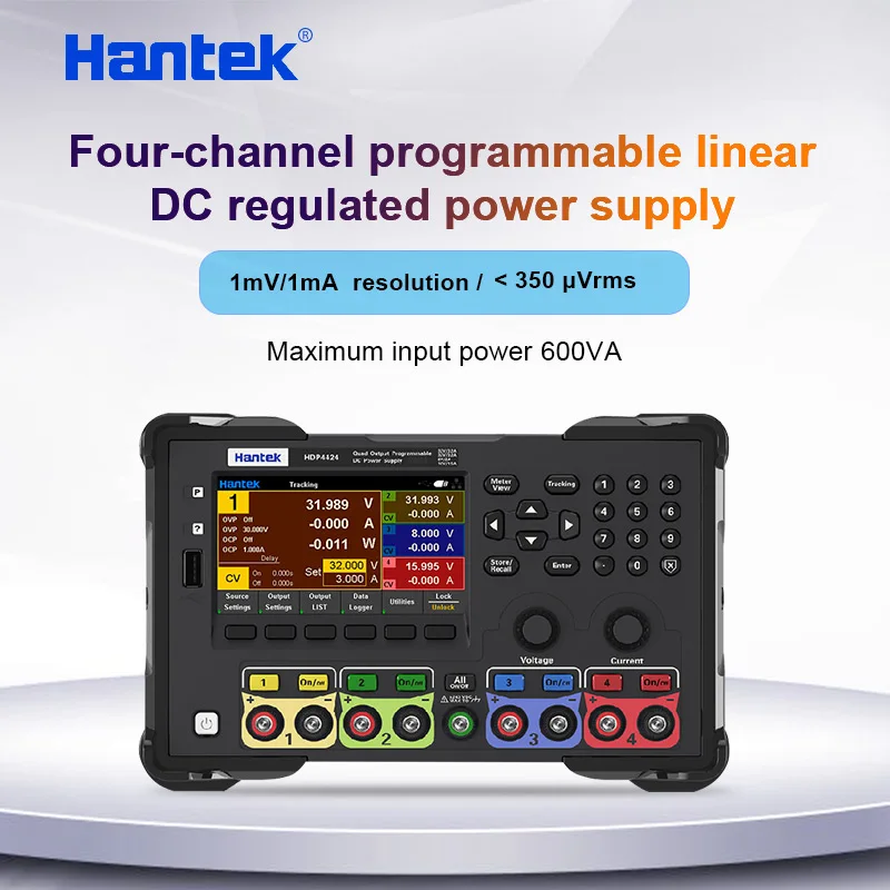 Hanteck HDP4000 Series  Four Channel Programmable Linear DC Regulated Power Supply 4.3 