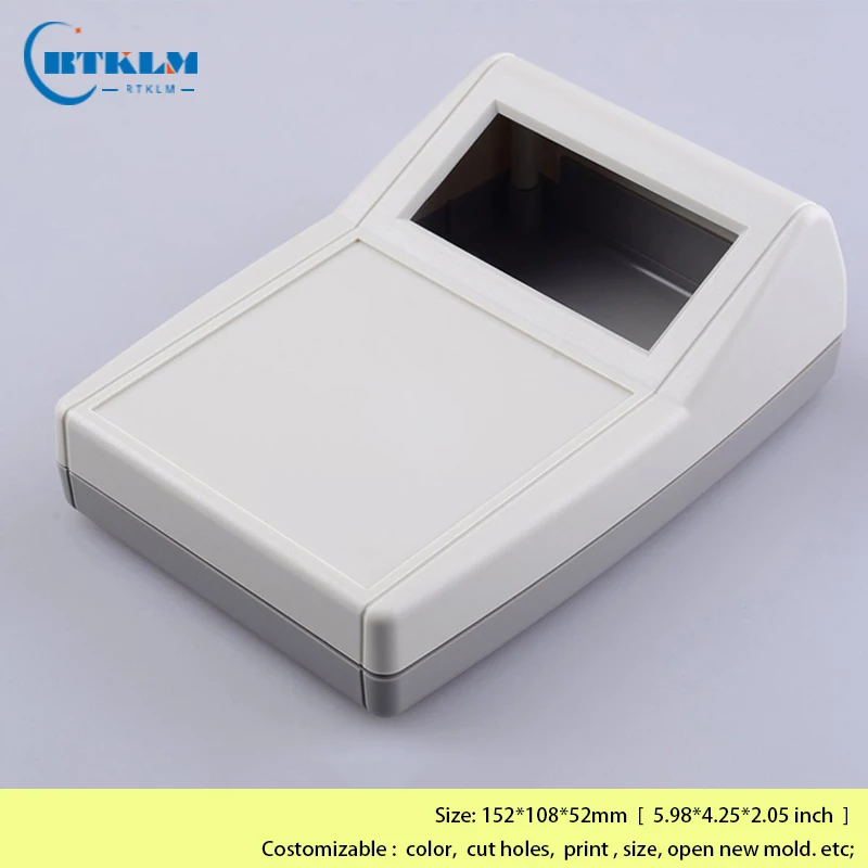 152*108*52mm Desktop Control System Junction Box ABS Plastic Housing DIY Enclosure Case For Industrial Control PCB