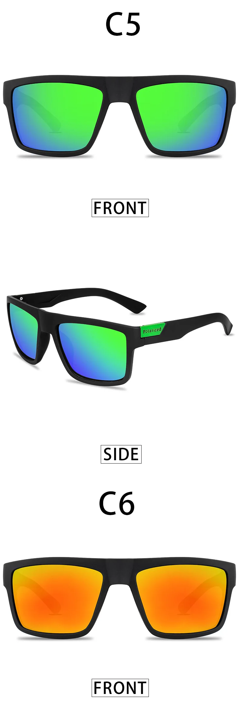 3PCS Neue Polarisierte Gläser Männer Frauen Angeln Gläser Sonnenbrille Camping Wandern Fahren Brillen Sport Sonnenbrille – Detail 7
