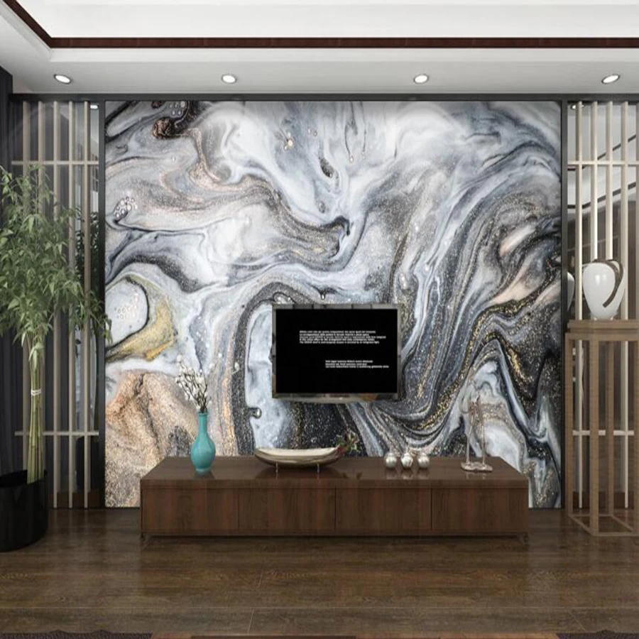 Custom 3D Wallpaper Mural Ink Artistic Conception Zen TV Background Wall Abstract Background Wall Luxury Decoration Wallpaper