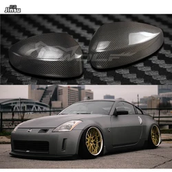 1 Pair/set OEM style Rearview Mirror Cover Carbon Fiber Side Rear View Mirror Cover Cap for Nissan 350Z Z33 3.5 v6 2003 - 2008