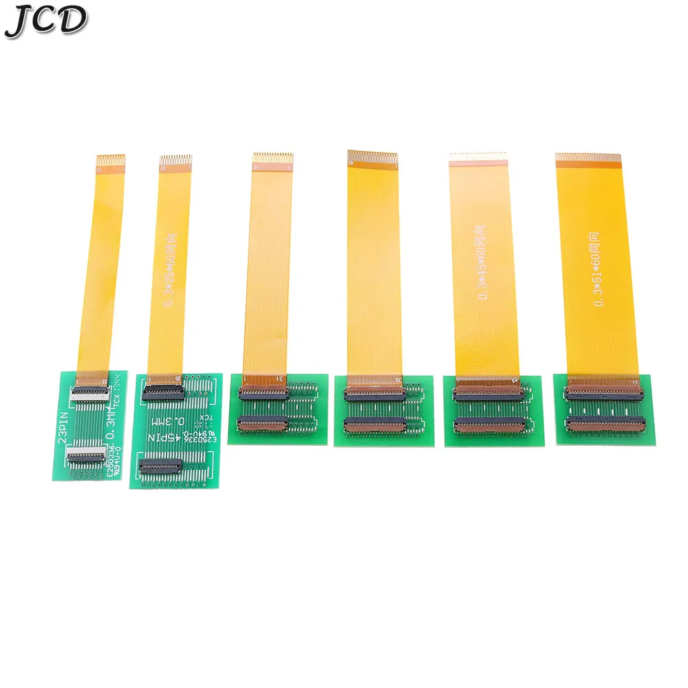 JCD 23 25 31 39 45 51 Pin 0.3mm Pitch Extension Board Connector Adapter with FFC FPC Flexible Flat Cable length 60mm