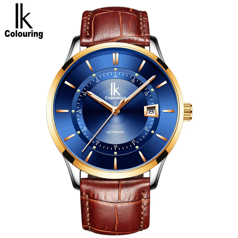 

IK Colouring Watch for Men Automatic Men Mechanical Wristwatches Waterproof Steel Stainless Relogio Masculino Clock