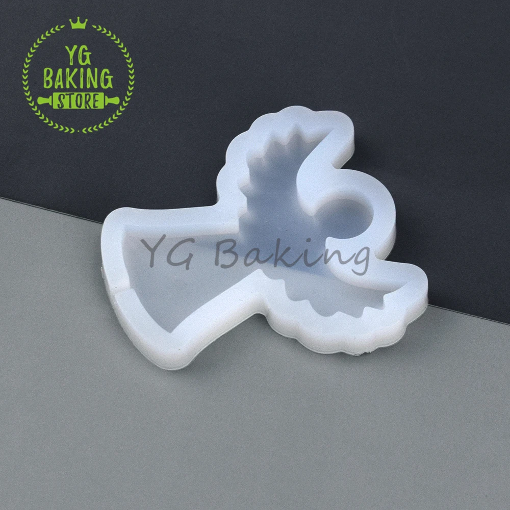 New Arrival Angel Design Epoxy Resin Silicone Mold Chocolate Lollipop Cake Mould Cake Decorating Tool Kitchen Accessories