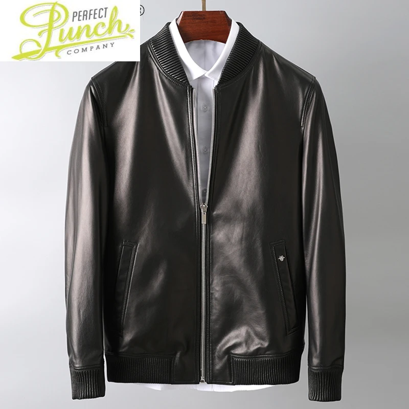 

Jacket Men Genuine Leather Jackets Mens 6XL Sheepskin Clothes Men's Clothing Bomber Coat Male Hommes Veste LXR473