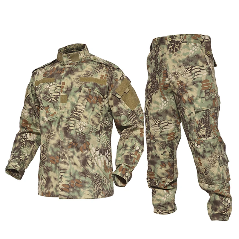 Camouflage Uniform Tactical BDU Training Jacket&pants Suit Combat Ghillie Suits Paintball Equipment Clothes