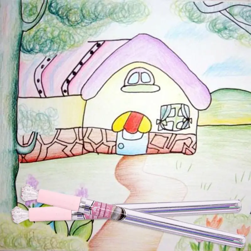 0.5มม./0.7มม.สีสันดินสอ Art Sketch Drawing สีอัตโนมัติเติม2B