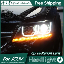 AKD Car for Fiat Freemont Headlights 2012-2015 Dodge Journey JCUV LED Headlight DRL Bi Xenon Lens High Low Beam Parking Fog Lamp