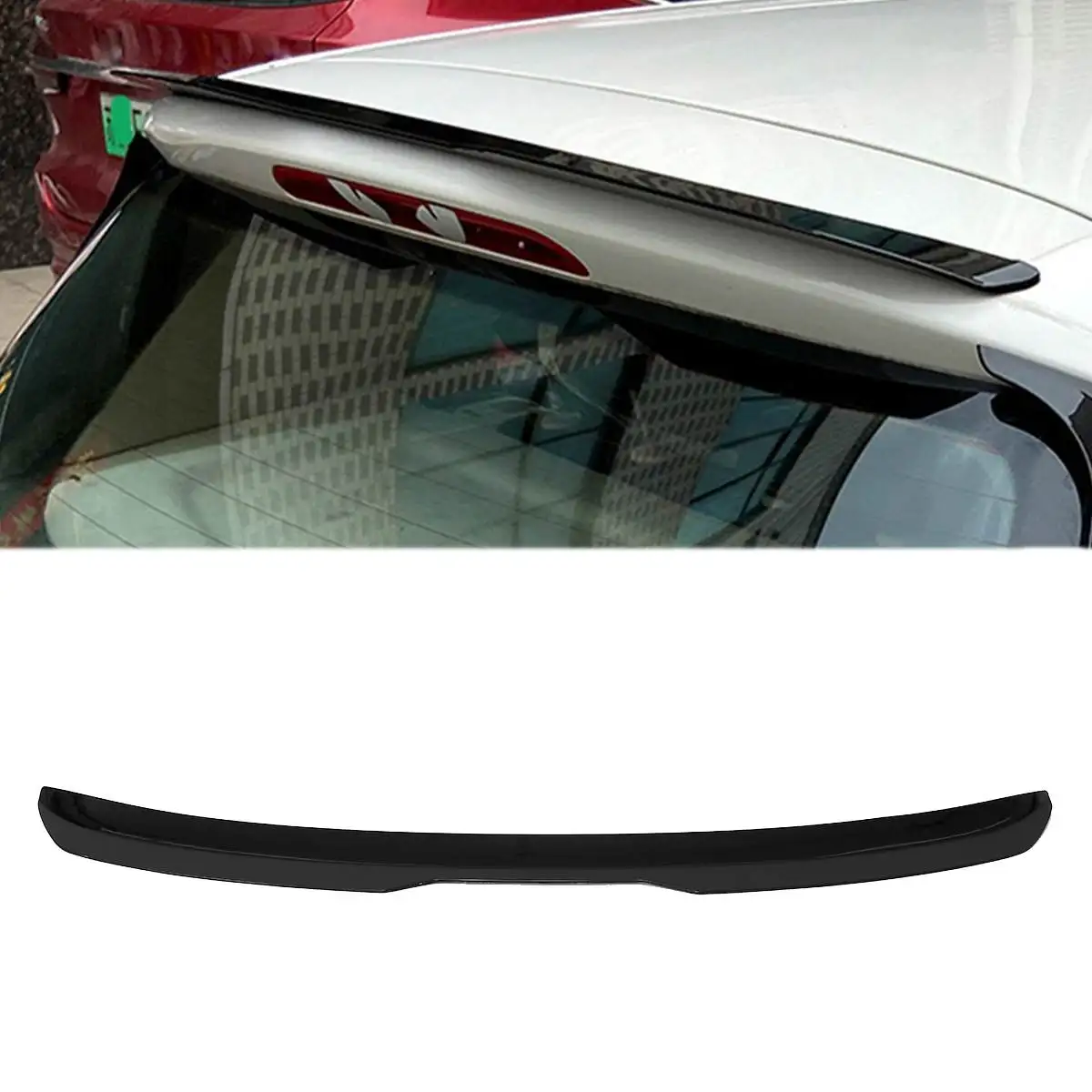 Rear Window Roof Spoiler For VW Golf MK6 GTI R MAX 2008 2009 2010 2011 2012 2013 car styling Sun Rain Shade Vent Visor Lip