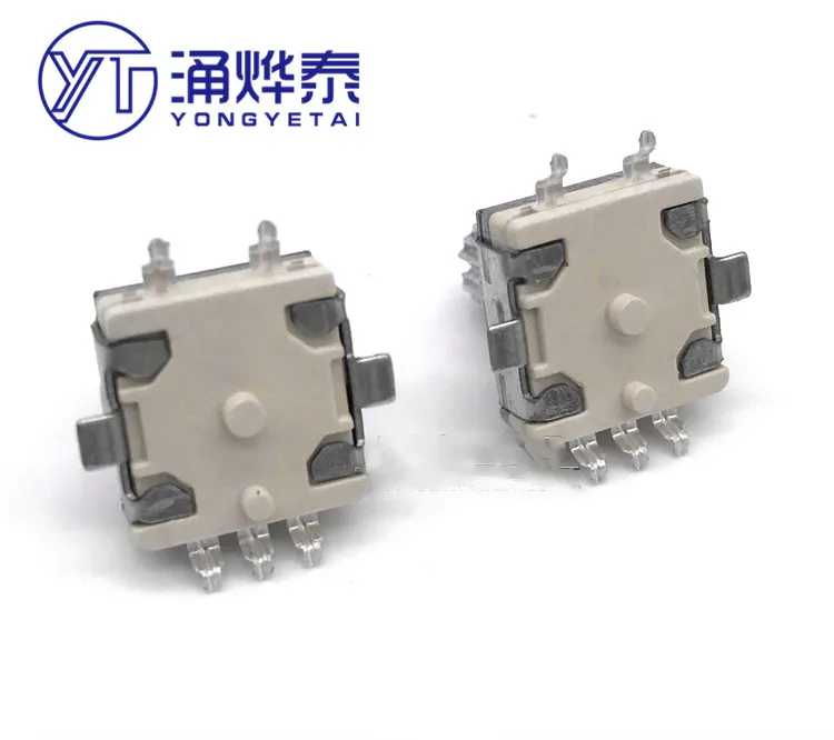 YYT 2PCS Digital potentiometer car audio rotary patch encoder EC11 30 positioning 15 pulse handle length 9.5mm 0.5 push switch