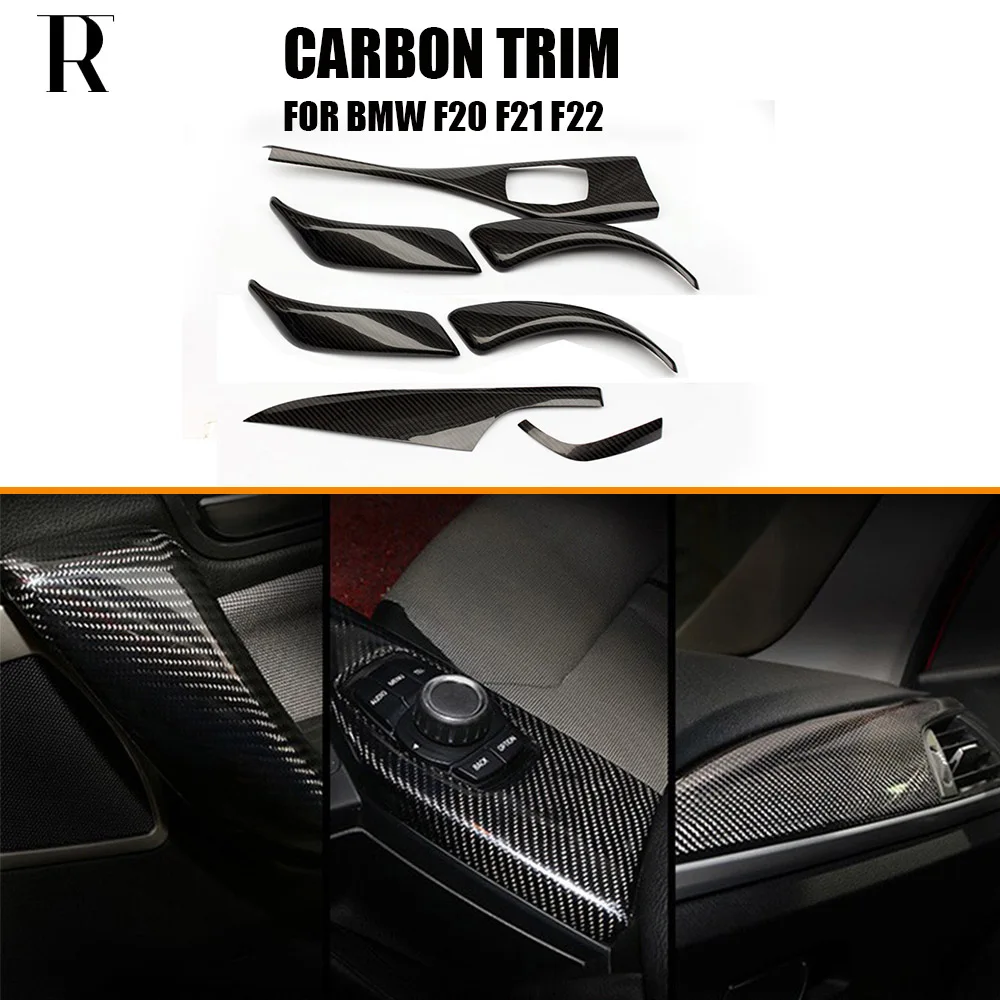 

Carbon Fiber Interior Dashboard Decorative Moulding Trim For BMW F20 F21 118 120 135 140 12-18 F22 218 220 235 240 14-20