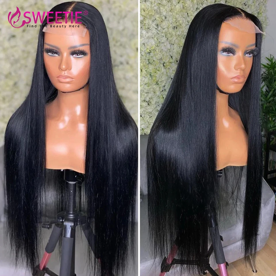 Wig lurus tulang renda HD Wig Remy rambut manusia Remy 220% 13x4 HD renda depan Wig Peru HD 5X5 penutup renda Wig HD renda meleleh kulit