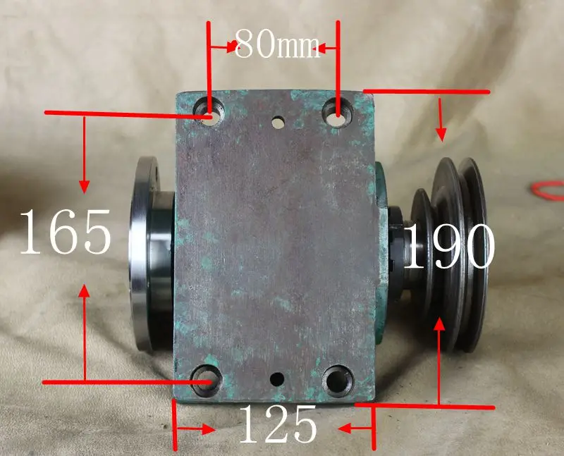 Lathe Spindle High-Strength Cast Iron Heavy-Duty Spindle Box Threaded Connection Lathe Head Assembly With Flange