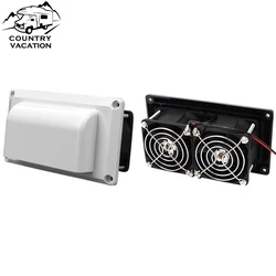 Ventilador de escape para autocaravana, ventilación lateral, rango de ventilación, capó, 12V, 13,2 W, viento fuerte, bajo ruido, accesorios para autocaravana