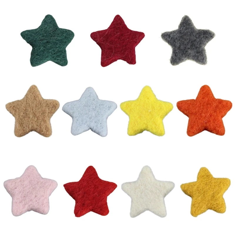 5Pcs Newborn Photography Props Baby Wool Felt Stars Photo Shooting Accessories P31B