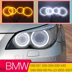 Switchback Cotton Light LED Angel Eye Dual Color for BMW E60 E61 520i 525i 530i 540i 545i 550i M5 Pre LCI 2003-2007