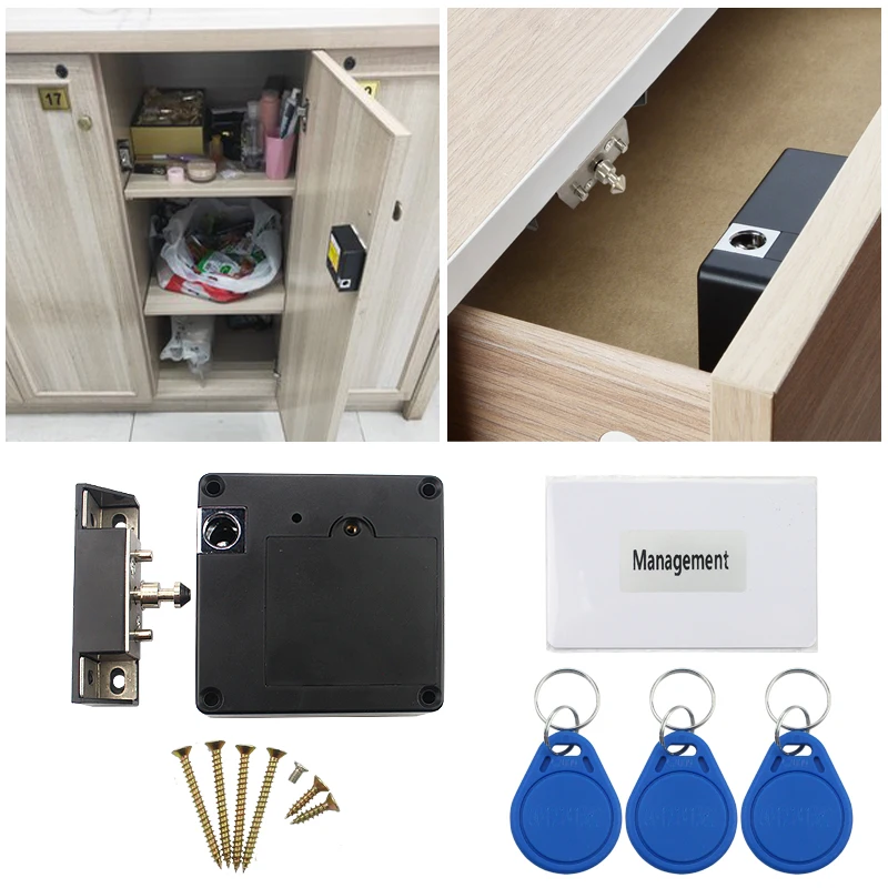 Mobile phone NFC smart locker electronic lock RFID13.56mhz invisible furniture sensor cabinet lock drawer door lock