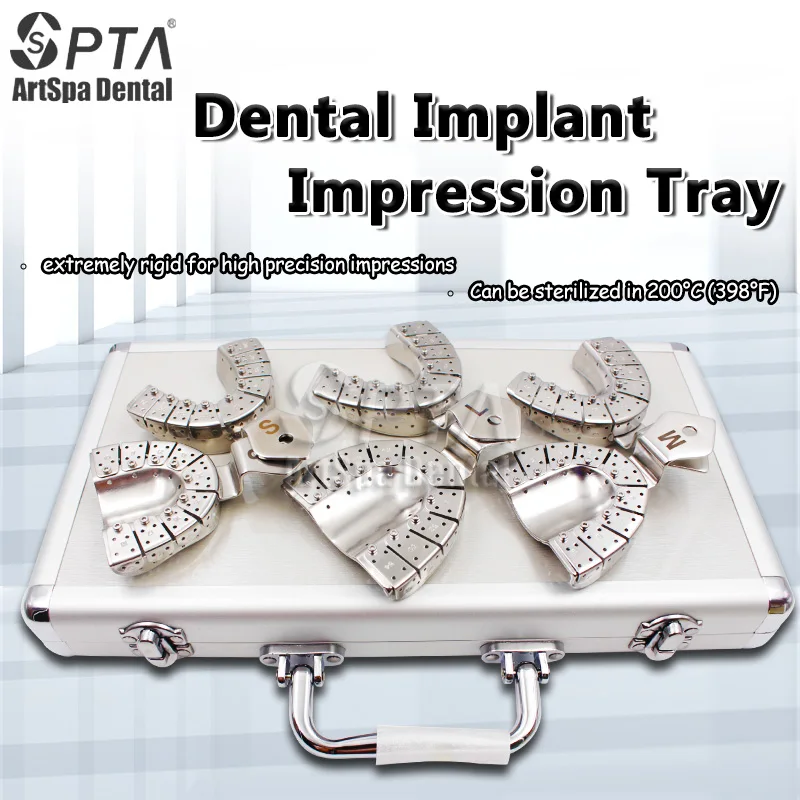 Implants Dental Implantology  Tray Removing Segments Position of the Abutments Dentistry Materials Autoclave Dentista Equipament