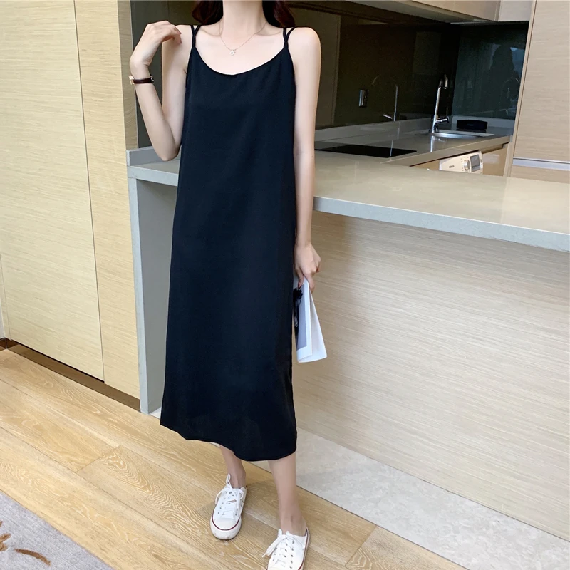 

Sexy Women's Maxi Dress Sling Long Dresses Summer Fashion Sleeveless V-Neck Long Party Dress Loose