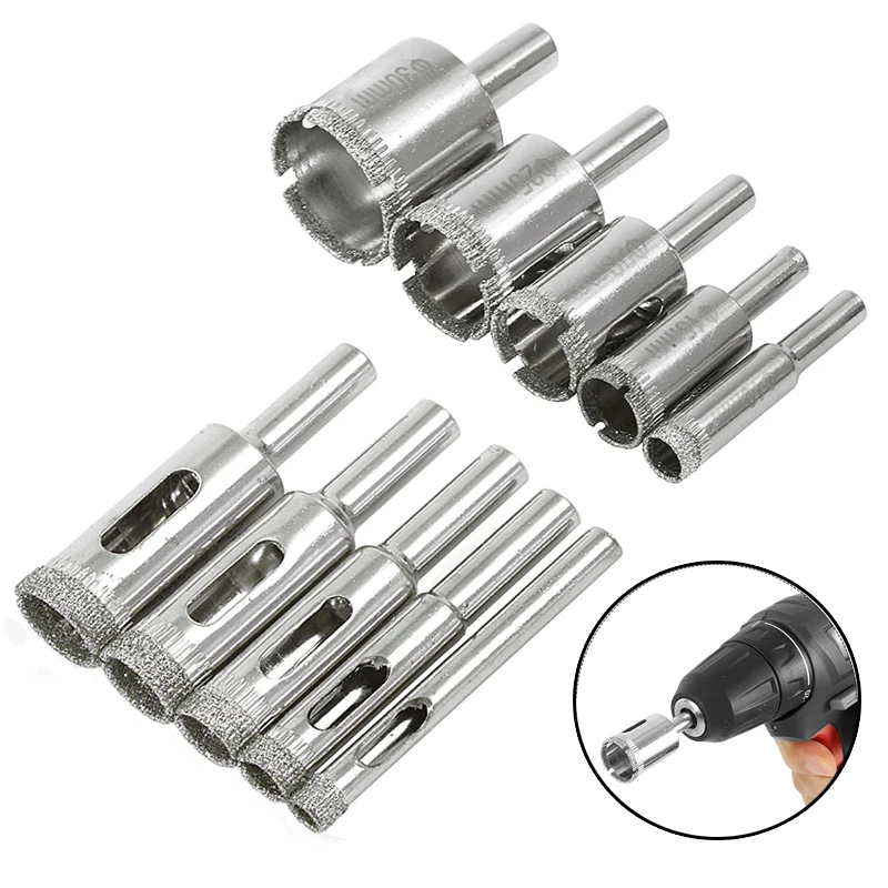 High quality 1P 3-100mm glass core hole saw Diamondes Drill Bits Use for Glass Tile Marble Granite Electric power drilling tools