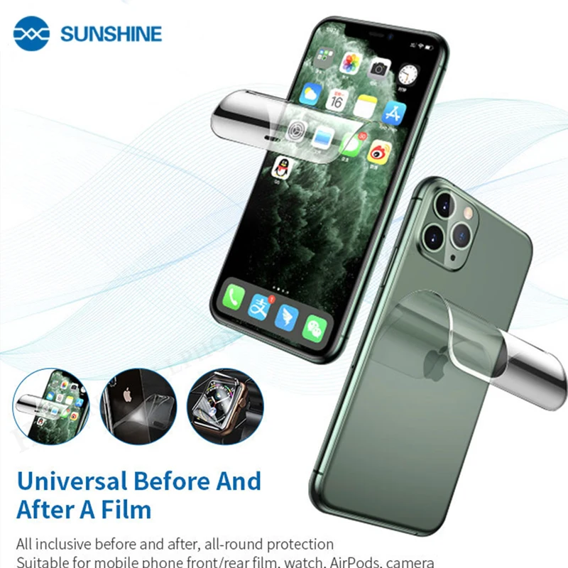 Imagem -04 - Sol Ss057a Filme de Hidrogel Flexível para Ss890c Máquina de Corte de Filme Automático Tela do Telefone Móvel Filme Frontal Corte 100 Peças Mais Novo