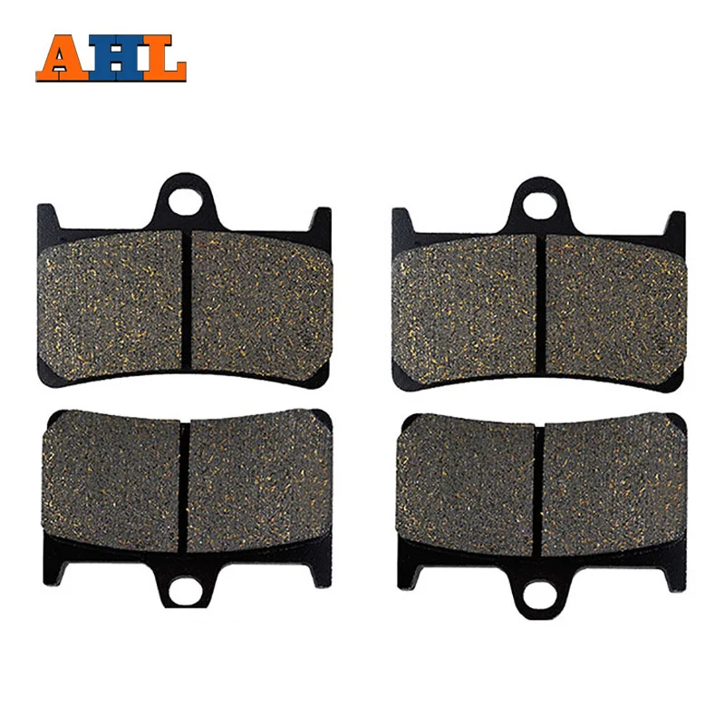 AHL 2 Pairs Motorcycle Brake Pads For YAMAHA FZS1000 FZ1 2001-2005 Black Brake Disc Pad