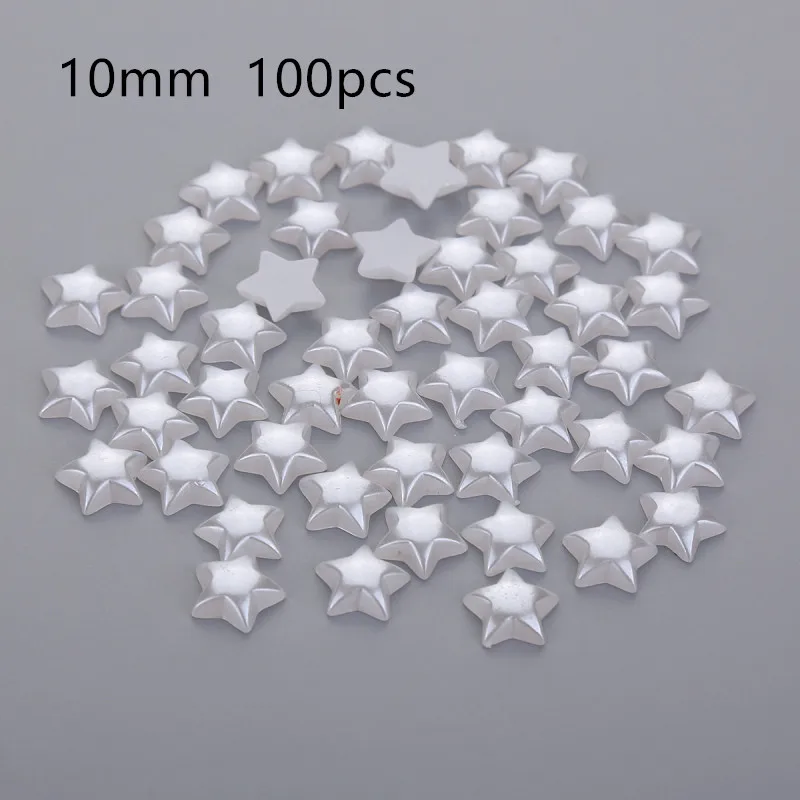 Multi design White ABS Pearl Beads Imitation Plastic Flower Beads for Scrapbook DIY Jewelry Handmade Craft Making