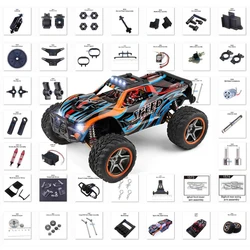 Wltoys 104009 RC Car Spare Parts 1/10 Original Gear/Shell/Tire/Anti-Collision/Differential/Receiver/Motor/Arm/Steering Cup Set