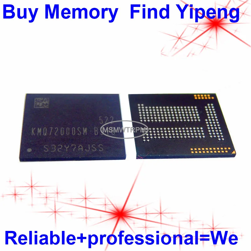 

KMQ72000SM-B316 221FBGA EMCP 8+8 8GB RPMB clean empty data Memory Flash KMQ72000SM