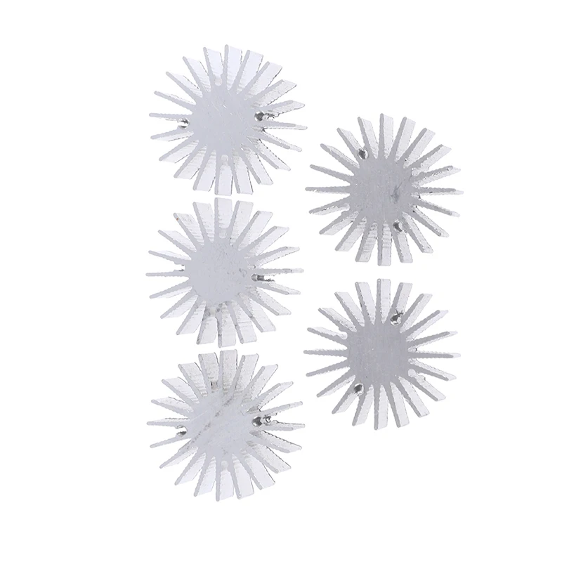 5Pcs Led Heatsink Radiator Aluminium 1W 3W Koellichaam Radiator Voor Huishouden Lamp Radiator Vervangbare 36mmX15mm