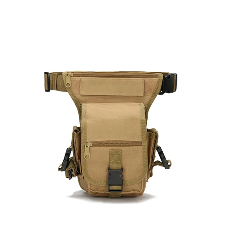 2021 Outdoor Sports Canvas Waist Leg Bag Multifunctional Tactical Drop Leg Bags Army Camouflage Hunting Camping Pack Pocket