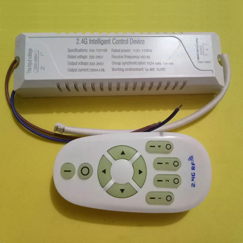 Imagem -02 - Motorista de Controle Remoto Led Driver Escurecimento Driver Unidade de Cor Dupla 24w 30 36 42 48 54 60 65 74 85 98 108 120 rf 2.4g