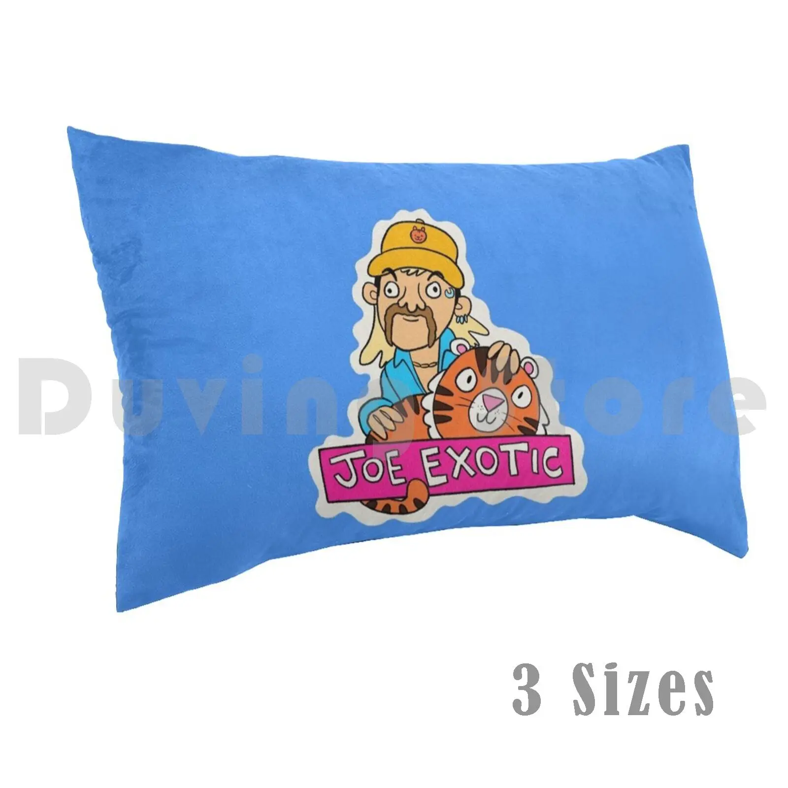 Joe Exotic Cartoon Pillow Case Printed 35x50 Carole Baskin Did Carole Baskin Kill Her Husband Sardine Oil