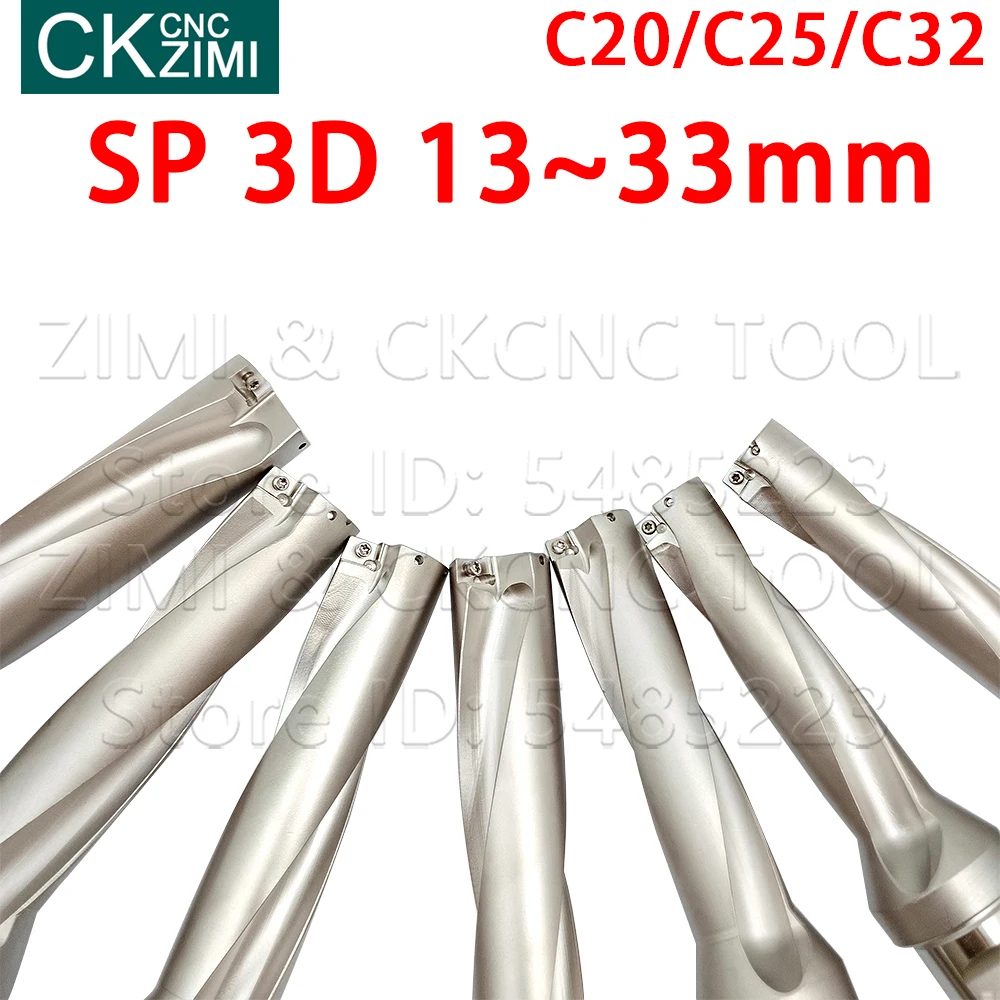 1PC 13-33mm 3D tiefe SP serie U bohrer schnelle bohrer Wende bit bohren Flacher Loch CNC maschinen Drehmaschinen für SPMG serie klinge