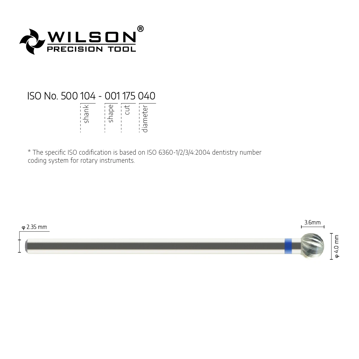 WilsonDental Burs 5000903 Pieza De Baja Velocidad Tools Tungsten Carbide Dental  for Trimming Plaster/Acrylic/Metal